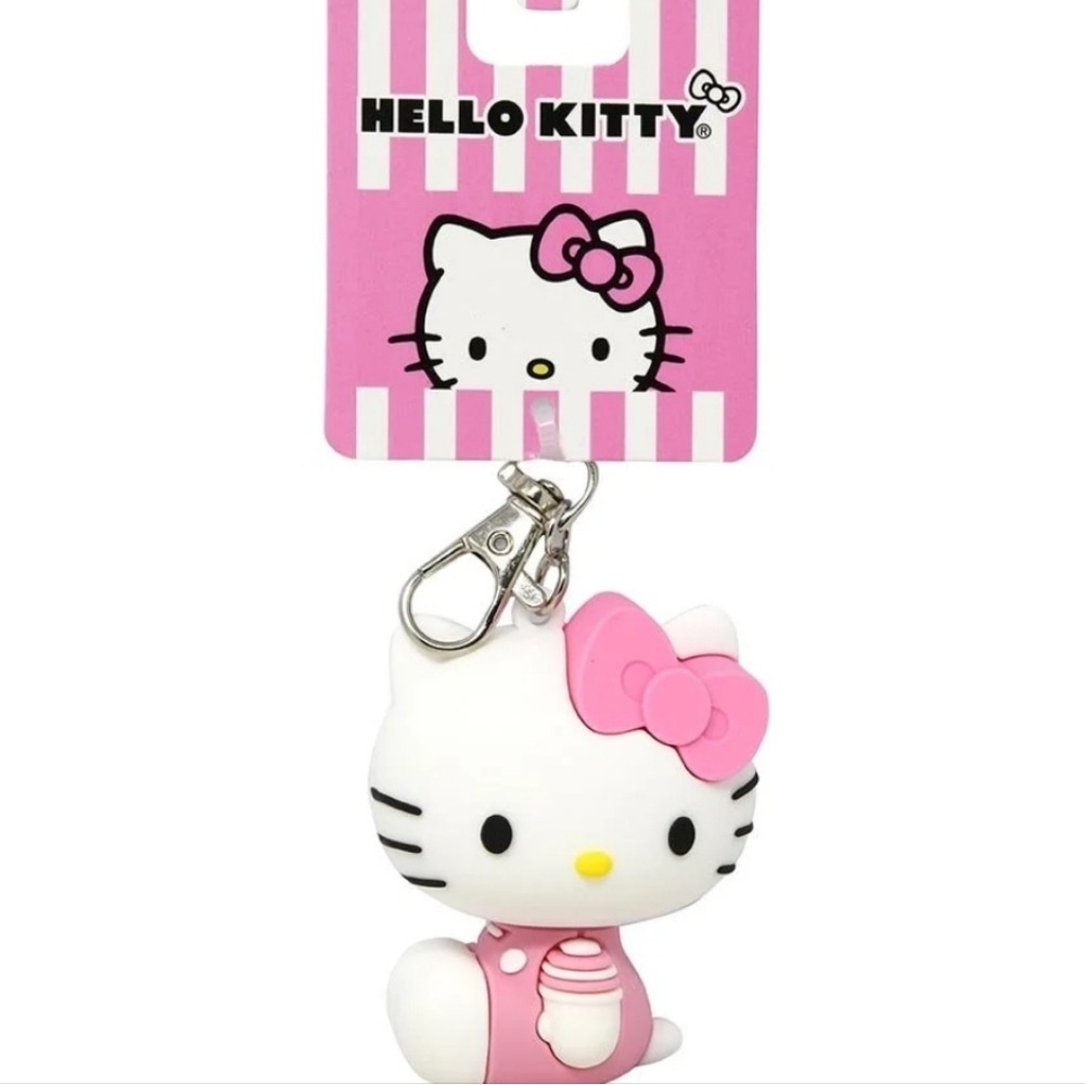 Hello Kitty Logo Clip Keychain‎